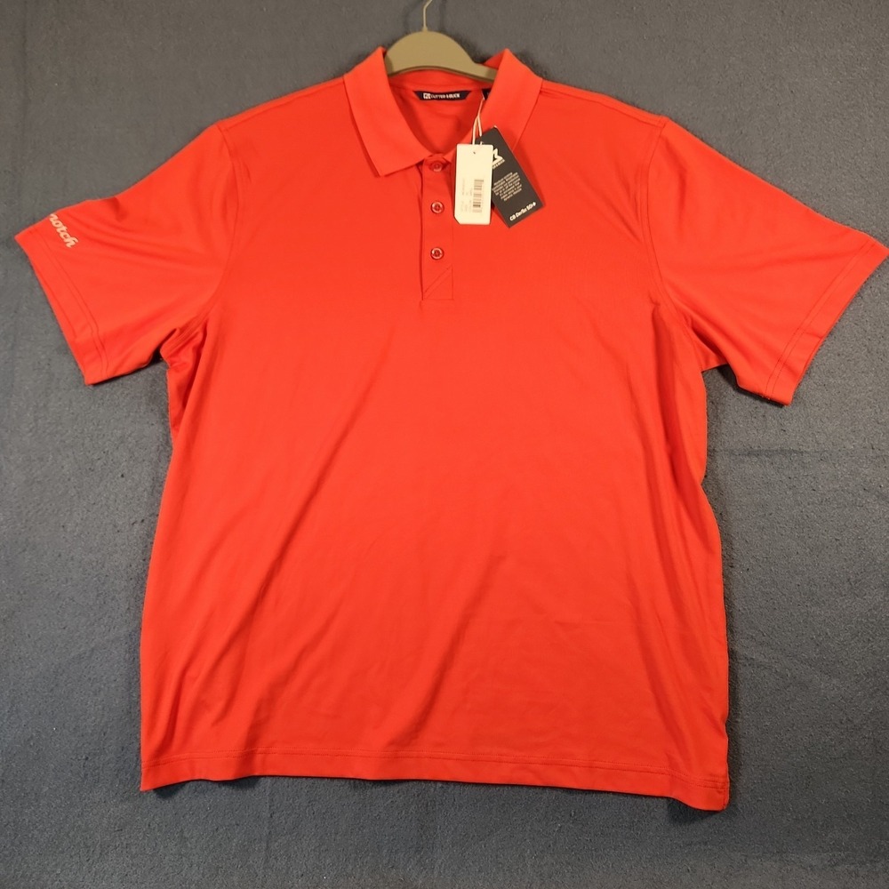 Cutter & Buck Polo Shirt Men's XL New With Tags Color Red